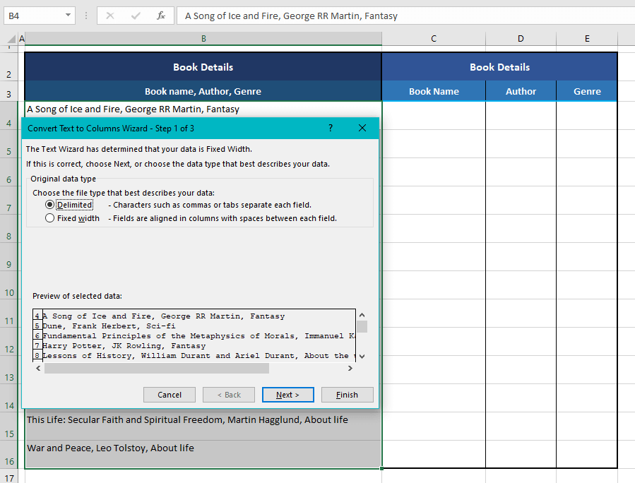 How to Split/Separate Text in Excel (3 Easy Ways + VBA) 4 Using Text to Columns