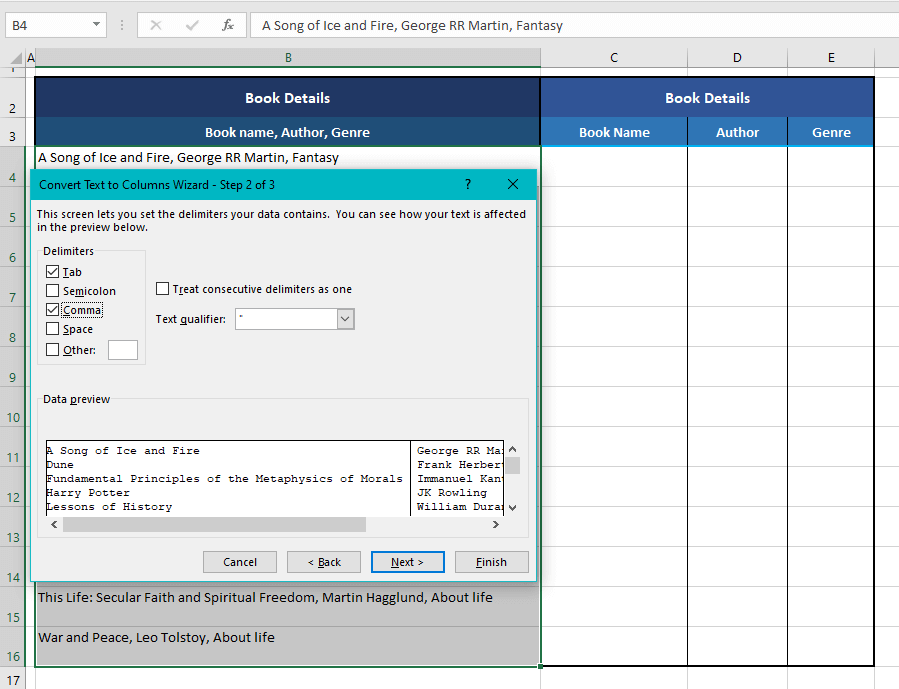 How to Split/Separate Text in Excel (3 Easy Ways + VBA) 5 Using Text to Columns