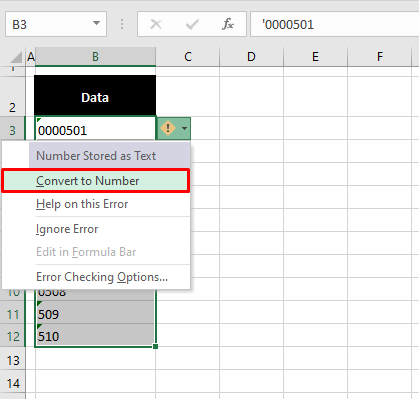 How to Remove Leading Zeros in Excel (7 Super Easy Ways) 4 Converting Text to Numbers