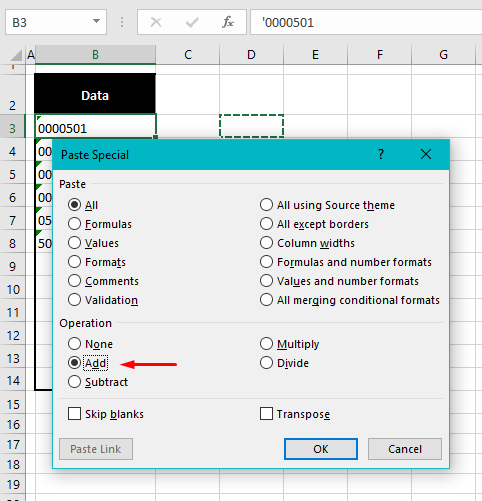 How to Remove Leading Zeros in Excel (7 Super Easy Ways) 12 Adding 0 to the Column Using Paste Special