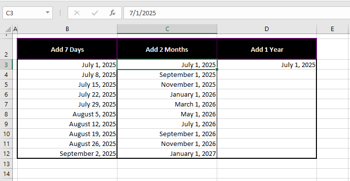 How to Add Months to a Date in Excel (In 3 Easy Ways) 11 Using Fill Series Feature