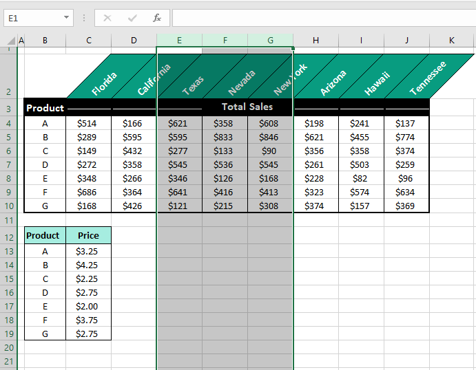How to Select Entire Column in Excel (Easy Ways + Shortcut) 18 Selecting Multiple Adjacent Columns Using Name Box