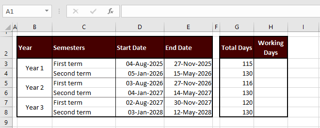 How to Calculate Business Days in Excel (3 Easy Formulas) 2 How to Calculate Business Days in Excel