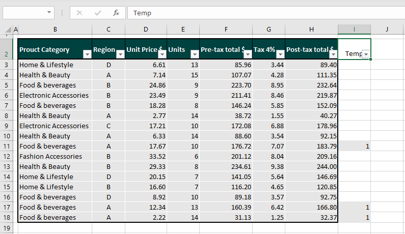 How to Delete Filtered Rows in Excel (5 Easy Ways) 22 Deleting Hidden Filtered Rows Using a Temporary Column
