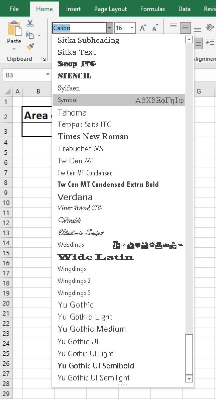 How to Insert Delta Symbol (Δ) in Excel (7 Easy Ways) 8 Using Symbol Font