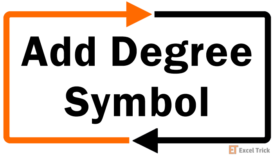 How to Insert Degree Symbol (°C) in Excel (7 Easy Ways) 81 How To Add Degree Symbol In Excel
