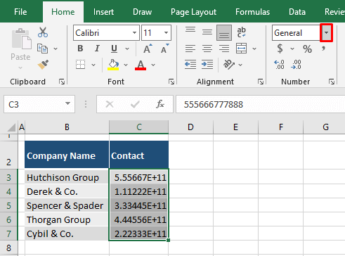 How to Stop Excel from Rounding (Large Numbers & Decimals) 8 Change the Cell Format