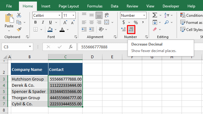 How to Stop Excel from Rounding (Large Numbers & Decimals) 11 Change the Cell Format