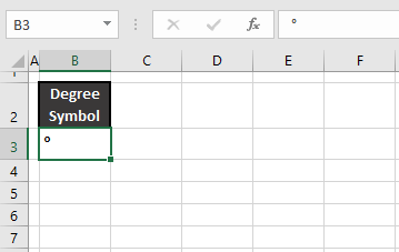 How to Insert Degree Symbol (°C) in Excel (7 Easy Ways) 2 Copying & Pasting Degree Symbol