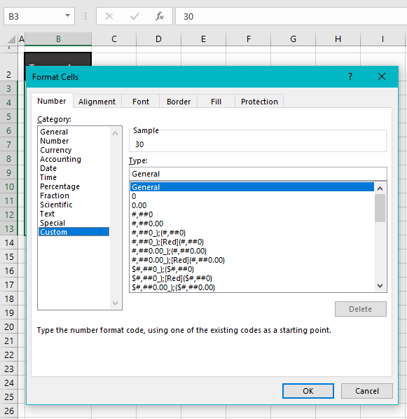 How to Insert Degree Symbol (°C) in Excel (7 Easy Ways) 14 Using Custom Number Format