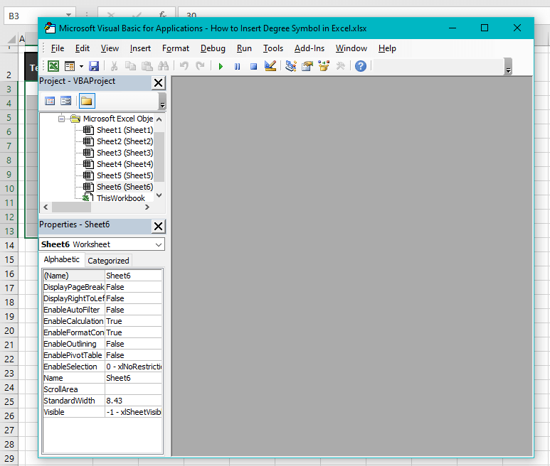 How to Insert Degree Symbol (°C) in Excel (7 Easy Ways) 27 Using Excel VBA