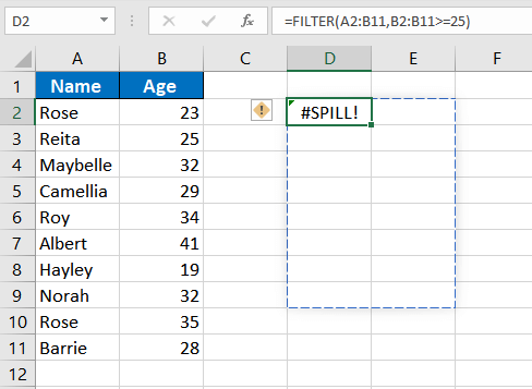 #SPILL! Error In Excel – How To Fix 6 Data is not visible