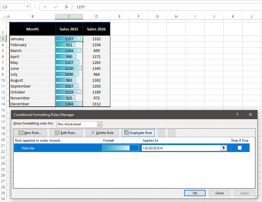 How to Copy Conditional Formatting in Excel (3 Easy Ways) 13 Using Rules Manager to copy conditional formatting