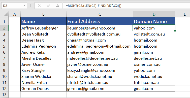 Excel RIGHT Function – How To Use 4 Extract substring after a special character