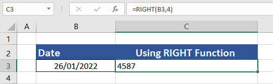Excel RIGHT Function – How To Use 7 RIGHT Function with Date