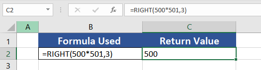 Excel RIGHT Function – How To Use 11 Forcing RIGHT Function to Return Numbers
