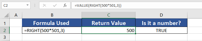 Excel RIGHT Function – How To Use 13 Forcing RIGHT Function to Return Numbers