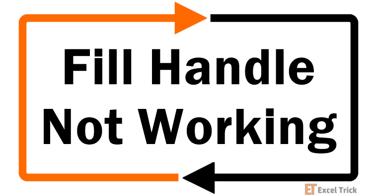 Fill Handle Not Working in Excel (4 Easy Fixes) 3 Fill Handle Not Working in Excel