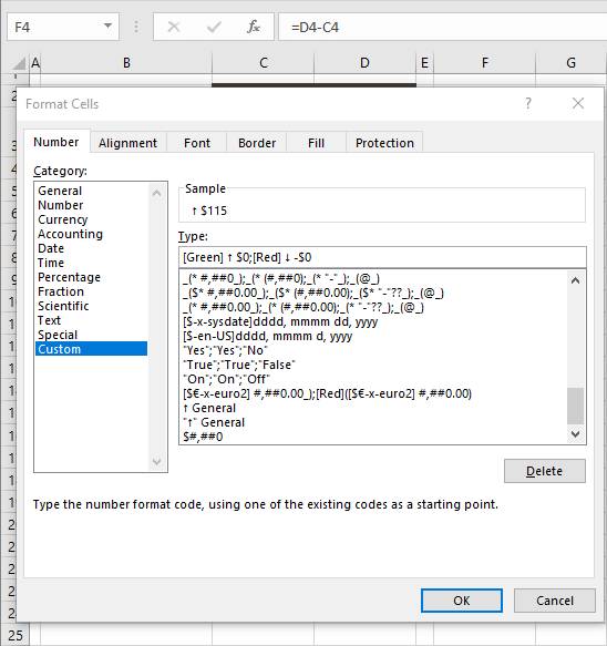 How to Insert an Arrow in a Cell in Excel (6 Easy Ways) 30 Using Custom Format