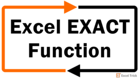 Excel EXACT Function