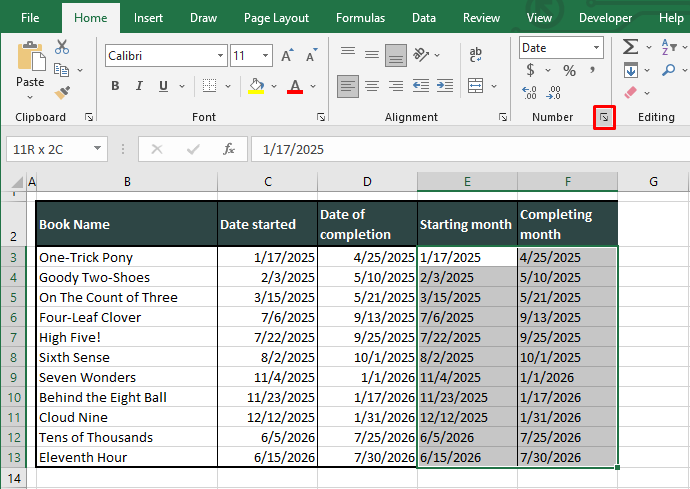 How to Extract Month from Date in Excel (5 Easy Ways) 7 Using Custom Date Format