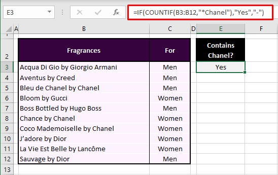 Check if Cell Contains Partial Text in Excel (3 Easy Ways) 7 Search a Range
