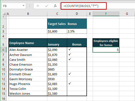 Counting Cells with Text in Excel (3 Easy Formulas) 5 Excluding Blanks While Counting