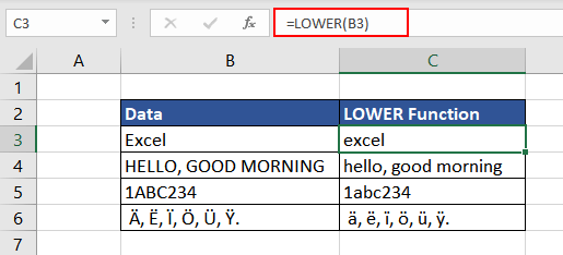 Excel LOWER Function – How To Use 3 Simple Use of LOWER Function