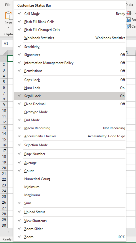 How to Turn off Scroll Lock in Excel (Step-by-Step) 3 How to Determine if Scroll Lock is ON