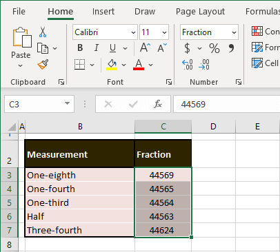 Stop Excel from Changing Numbers to Dates Automatically 5 Using Text/Fraction Format