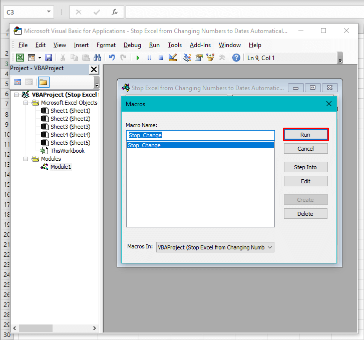 Stop Excel from Changing Numbers to Dates Automatically 14 Using VBA