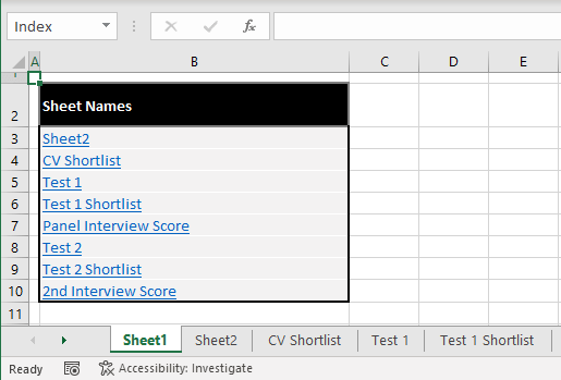 How to Get All Worksheet Names in Excel (2 Easy Ways) 17 Creating Dynamic Sheet Names List