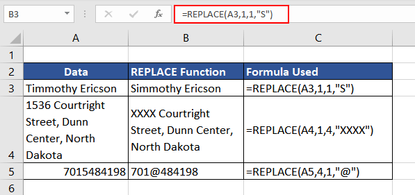Excel REPLACE Function – How To Use 2 Basic Functionality of REPLACE Function
