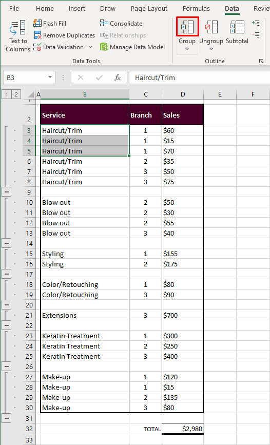 How to Group Rows in Excel (3 Easy Ways + Shortcut) 12 Adding More Levels in Outline