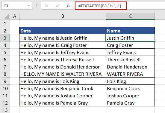 Excel TEXTAFTER Function – How To Use 7 Understanding match_mode argument of TEXTAFTER Function