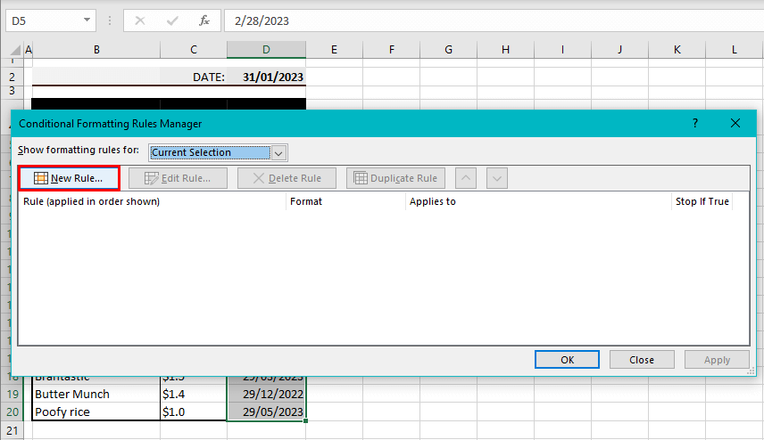 How to Highlight Expiry Dates in Excel (Step-by-Step) 9 Highlight Upcoming Expiry Dates