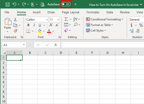 How to Turn on AutoSave in Excel (3 Easy Ways) 13 How to Turn Off AutoSave