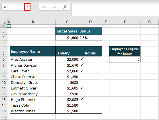 How to Find a Named Range in Excel (4 Quick & Easy Ways) 5 Method #2 – Using Name Box