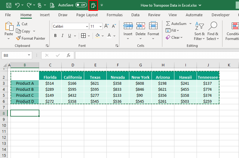 How to Transpose Data in Excel (3 Quick & Easy Ways) 23 Add Transpose Option to Quick Access Toolbar