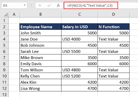 Excel N Function – How To Use 5 Identifying Text Values Using N Function