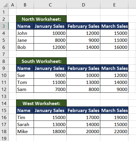 Excel CHOOSECOLS Function – How To Use 17 Extracting Columns from Multiple Ranges using CHOOSECOLS Function