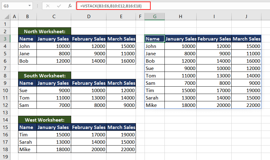 Excel CHOOSECOLS Function – How To Use 18 Extracting Columns from Multiple Ranges using CHOOSECOLS Function