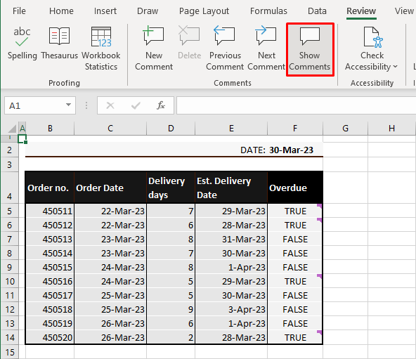 How to Print Comments in Excel (3 Easy Ways + Shortcut) 9 Print Comments as Displayed in Worksheet