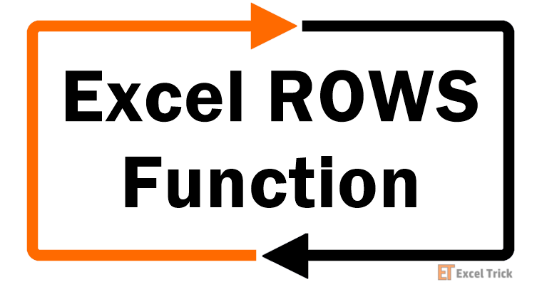 Excel ROWS Function – How To Use 1 Excel ROWS Function