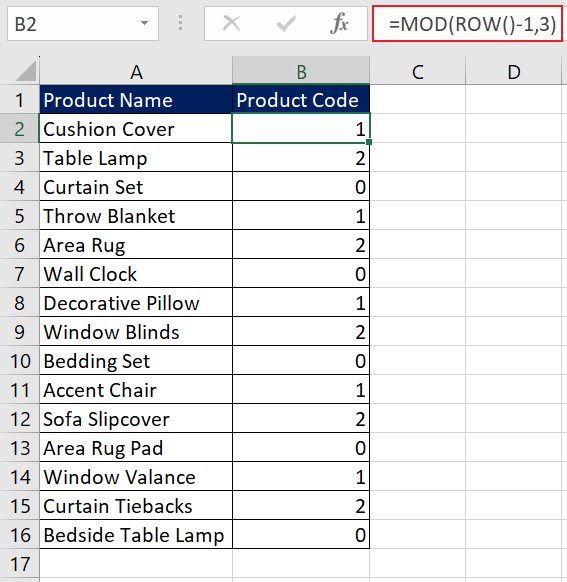 Excel ROW Function – How To Use 7 Adding Value on Every 3rd Position