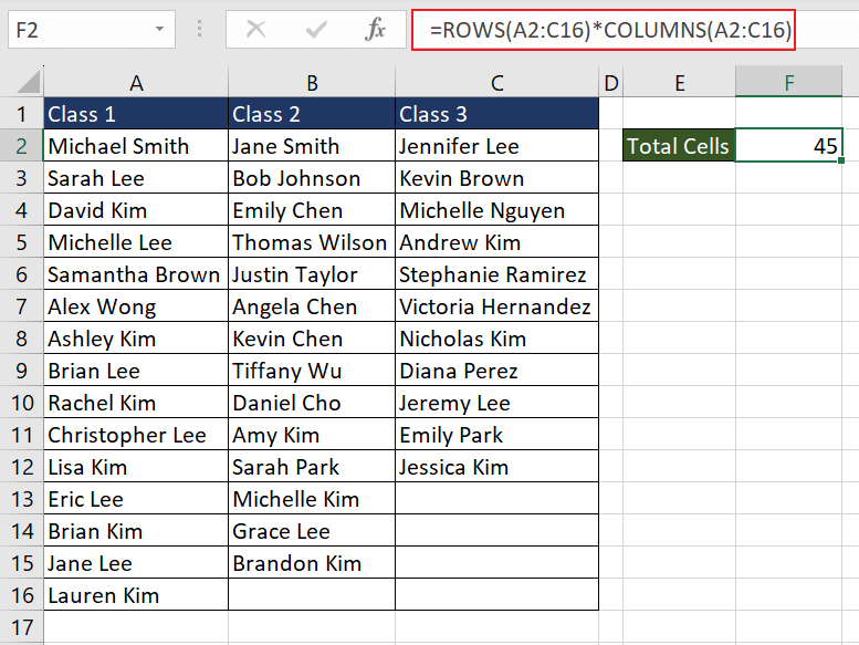 Excel ROWS Function – How To Use 14 Calculating Total Cells in Range Using ROWS Function