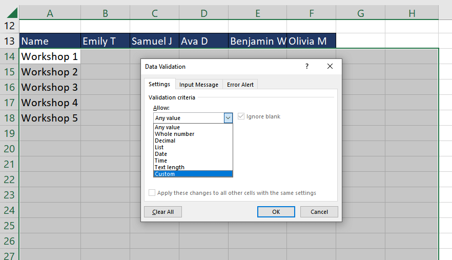 Excel ROWS Function – How To Use 18 Data Validation with ROWS Function