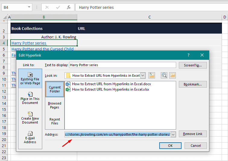 How to Extract URLs from Hyperlinks in Excel 5 Method #1 – Using Edit Hyperlink Option