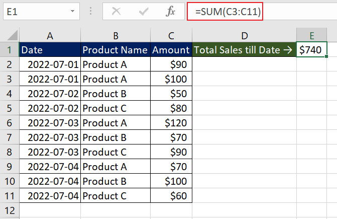 Excel INDIRECT Function – How To Use 13 Creating Fixed Ranges with INDIRECT Function