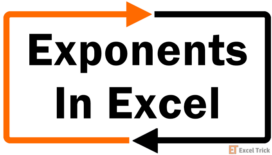 How to Use Exponents in Excel